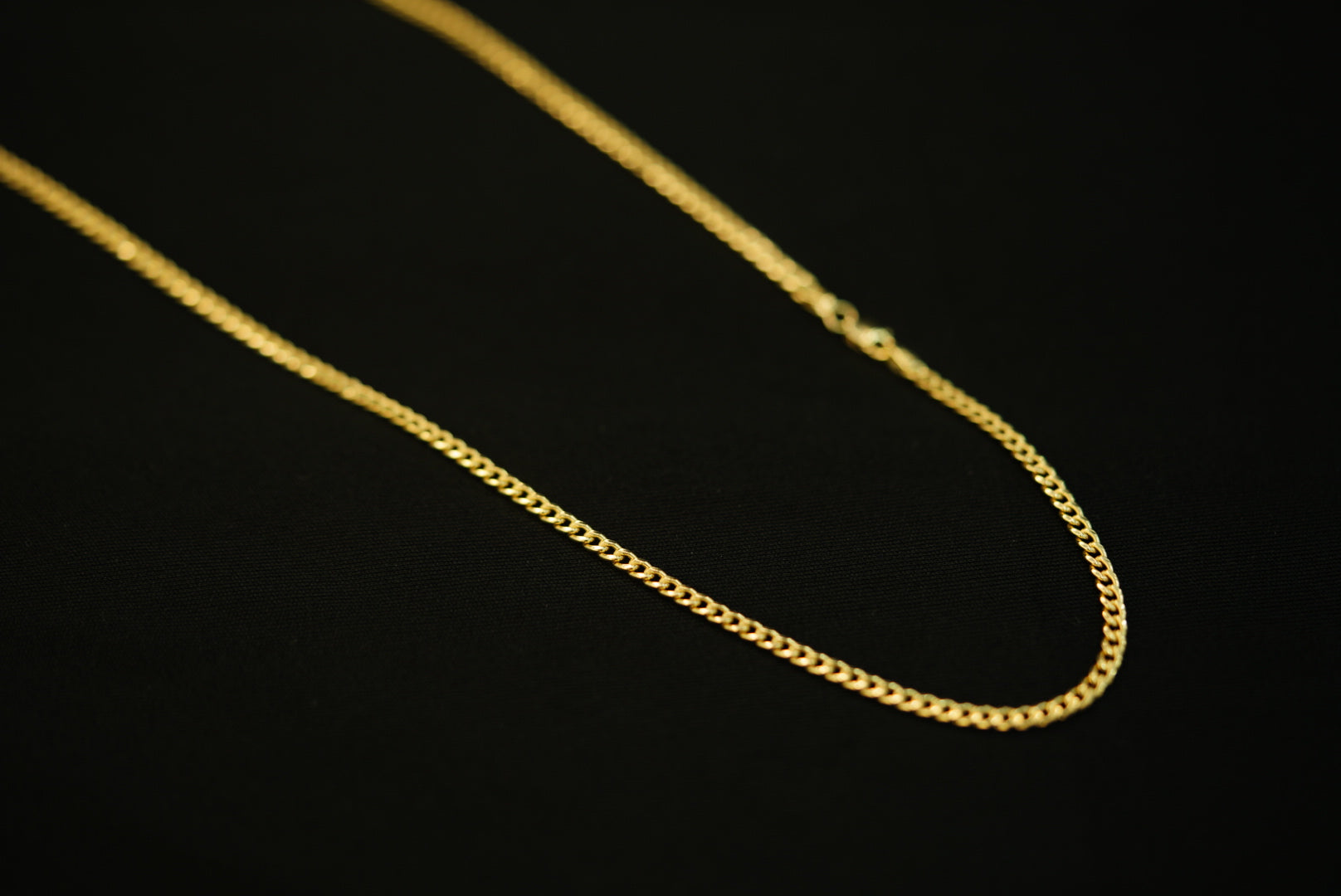 14k 3mm Cuban Link Chain