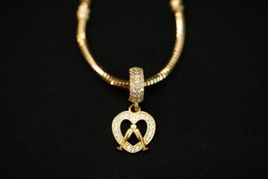 14k Toast of Love Charm