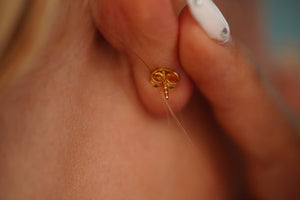 14k Star Earring