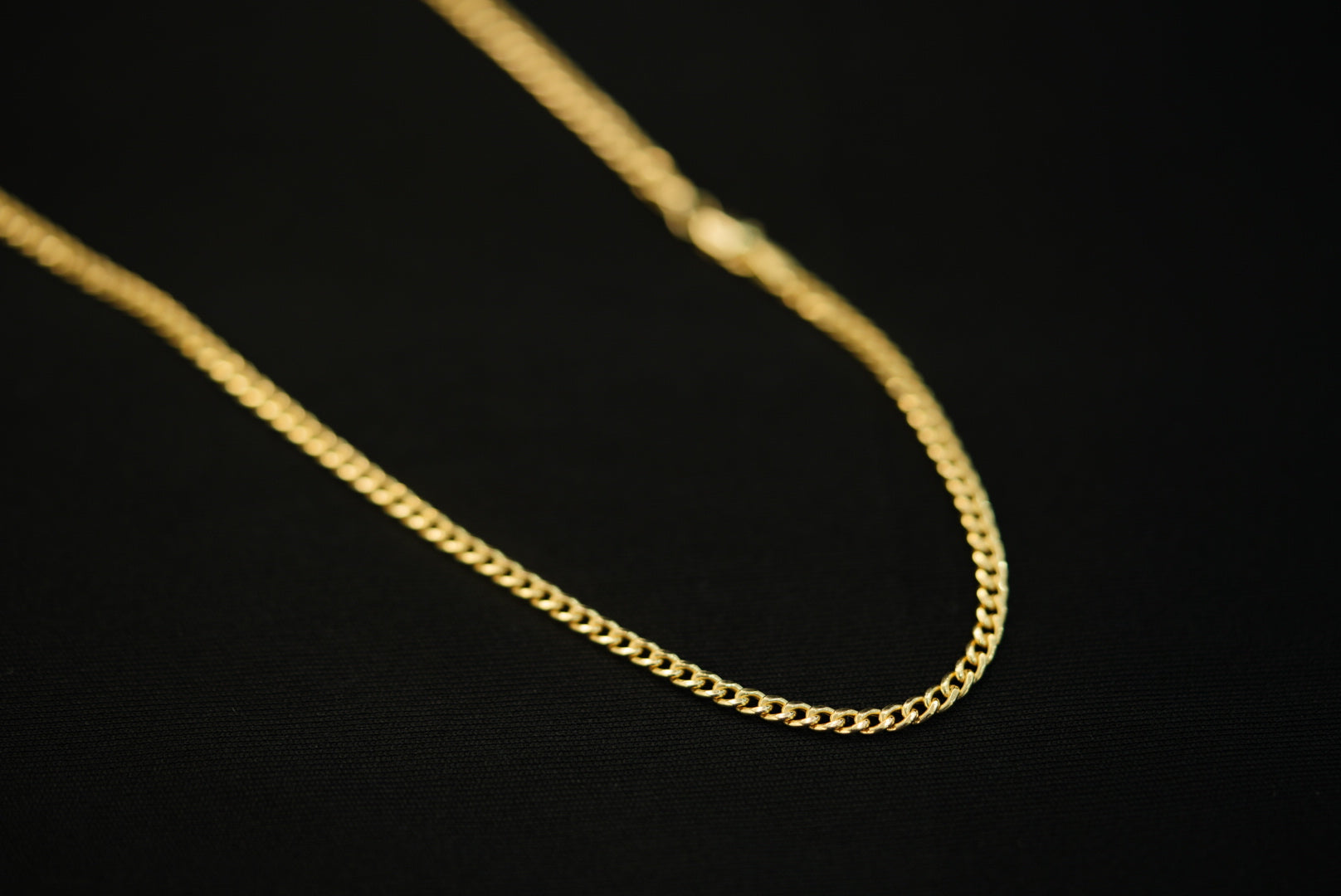 14k 3mm Cuban Link Chain