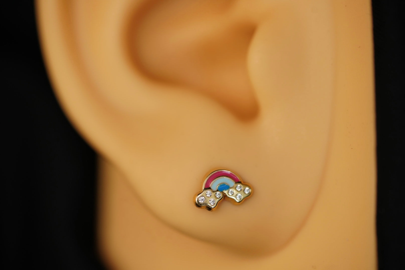 14k Little Rainbow Earring