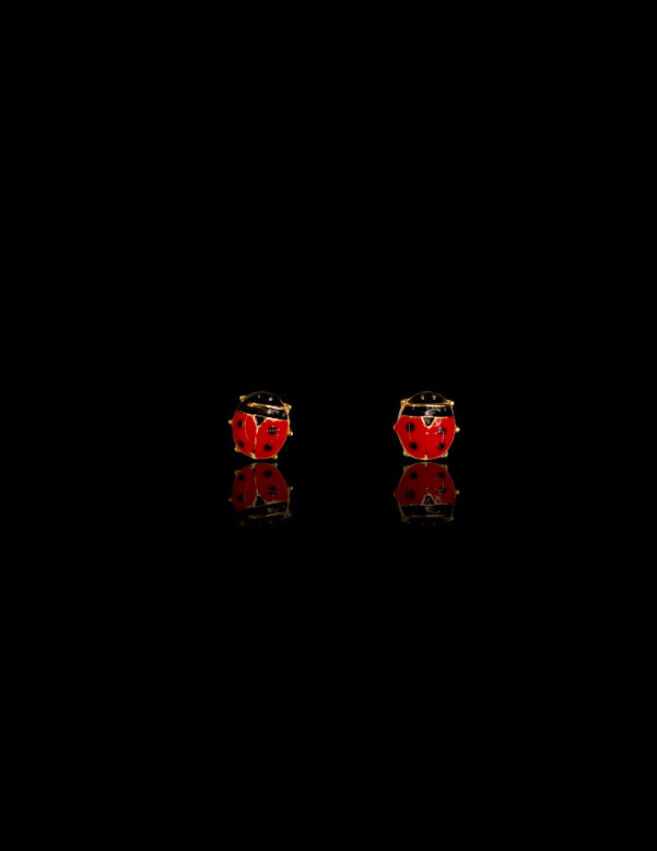 14k Ladybugs Earring