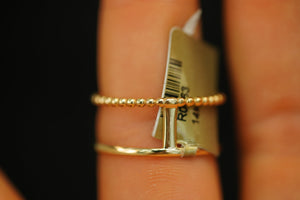 14k Two Bands Ring