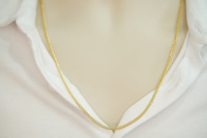 14k Set or Single Cuban Link Chain with Pendant