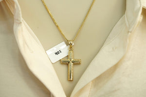 10k Chain with Cross Pendant