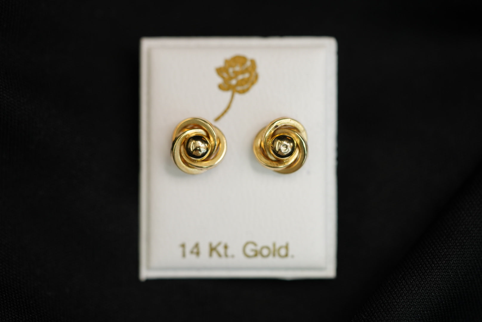 14k Knot with Ball inside Earring