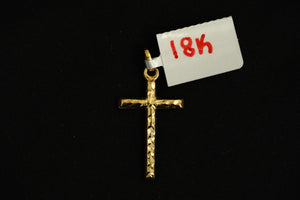 18k Chain with Cross Pendant