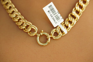 14k Double Bonded Necklace and Bracelet Set