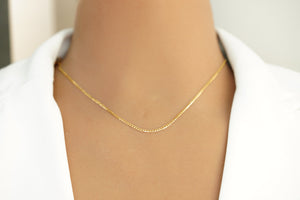 18k Chain with Heart Pendant and Earrings Set