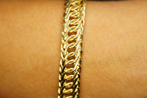 14k and 10k Knotted Circles Bracelet