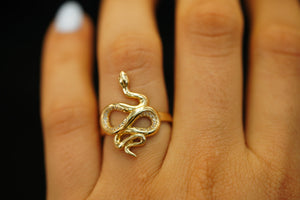 14k Snake Ring
