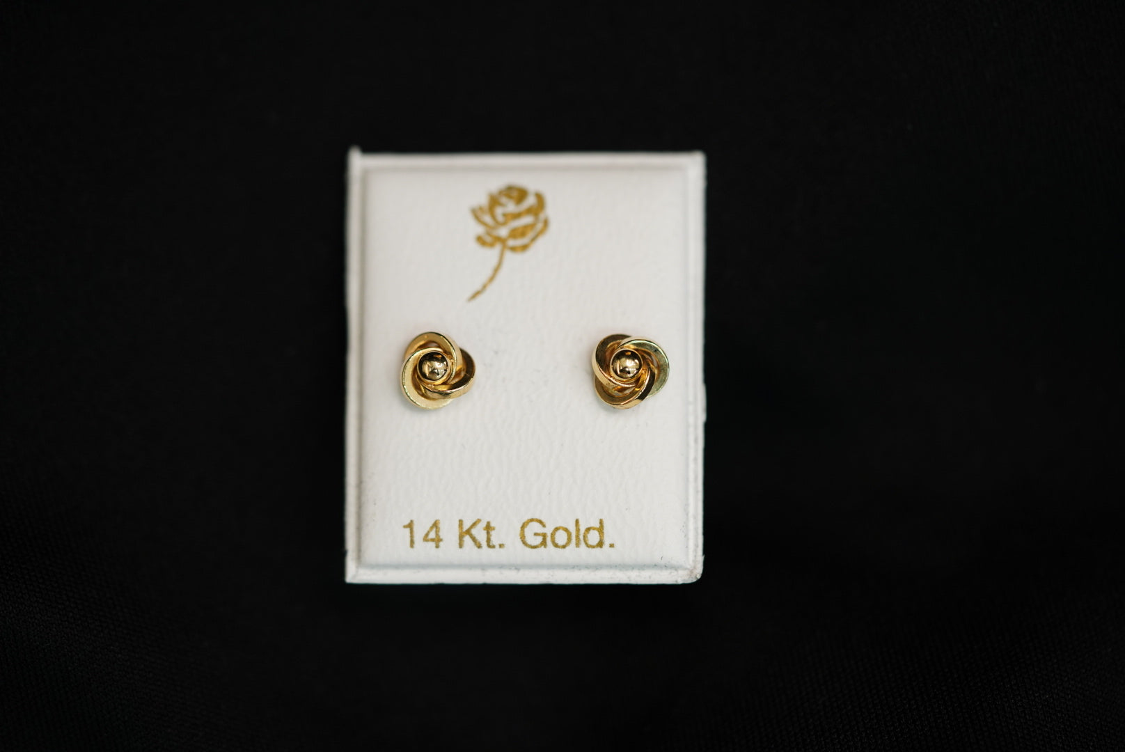 14k Knot with Ball inside Earring