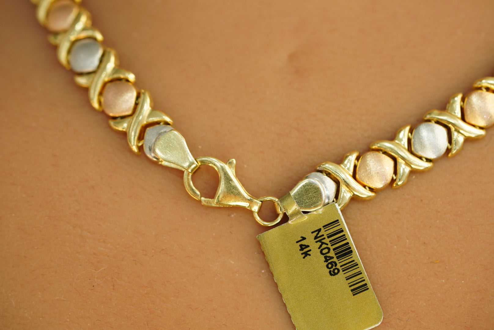14k XO Three Golds Necklace