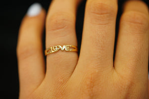 14k Love Ring