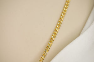 14k Set or Single Cuban Link Chain with Pendant