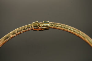 14k Snake Head Bangle Bracelet