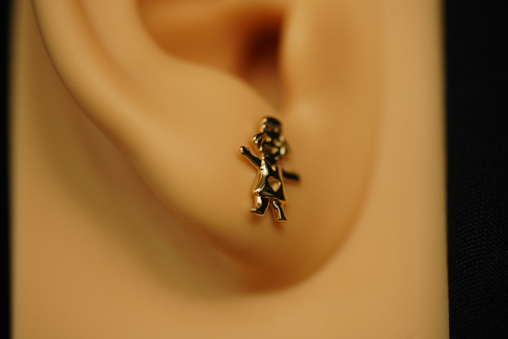 14k Little Girl Stud Earring