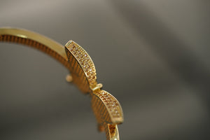 14k Golden Butterfly Bangle Bracelet