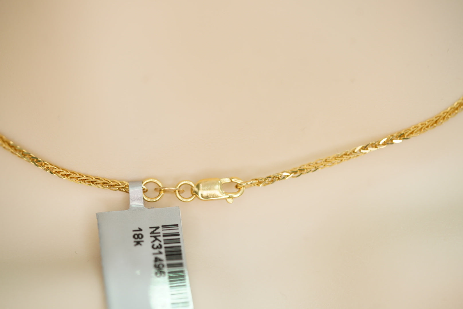 18k Chain with Virgin Pendant