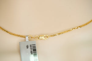 18k Chain with Virgin Pendant