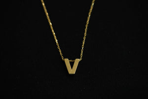 14k & 10k Initial Gold Necklace
