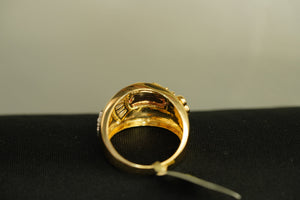 14k Scorpio White, Pink and Gold Ring