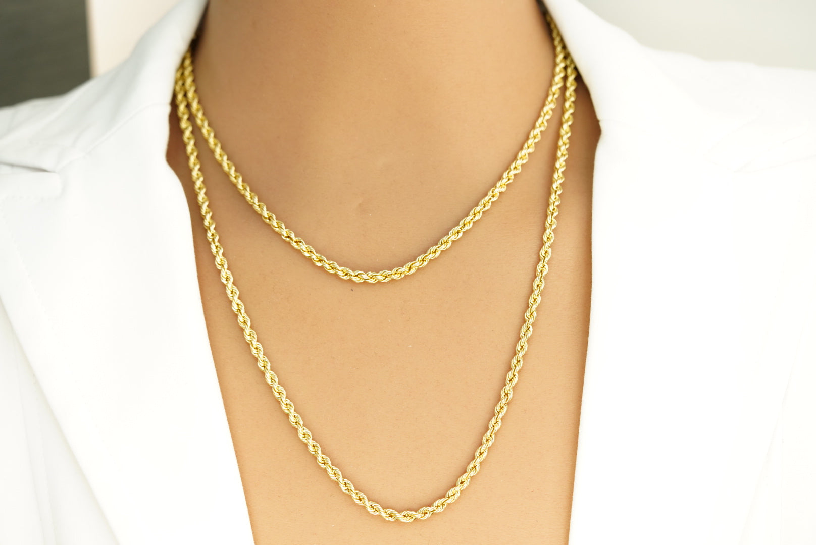 10k 4mm Rope Chain – Royal Jewelry Miami