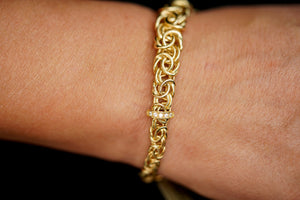 14k Degraded Byzantine Bracelet