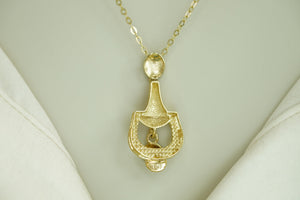 14k Abstract Design Necklace