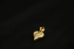 18k Diamond Cut Chain with Heart Pendant