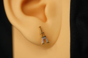 14k Eiffel Tower Stud Earrings
