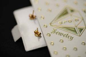 10k Butterfly Earrings & Necklace Set