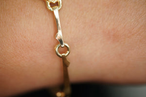 14k Heart Love Bangle Bracelet