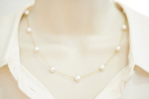 14k Pearls Necklace