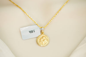 18k Chain with Saint Anthony Pendant