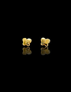 14k Gold Butterfly Earring