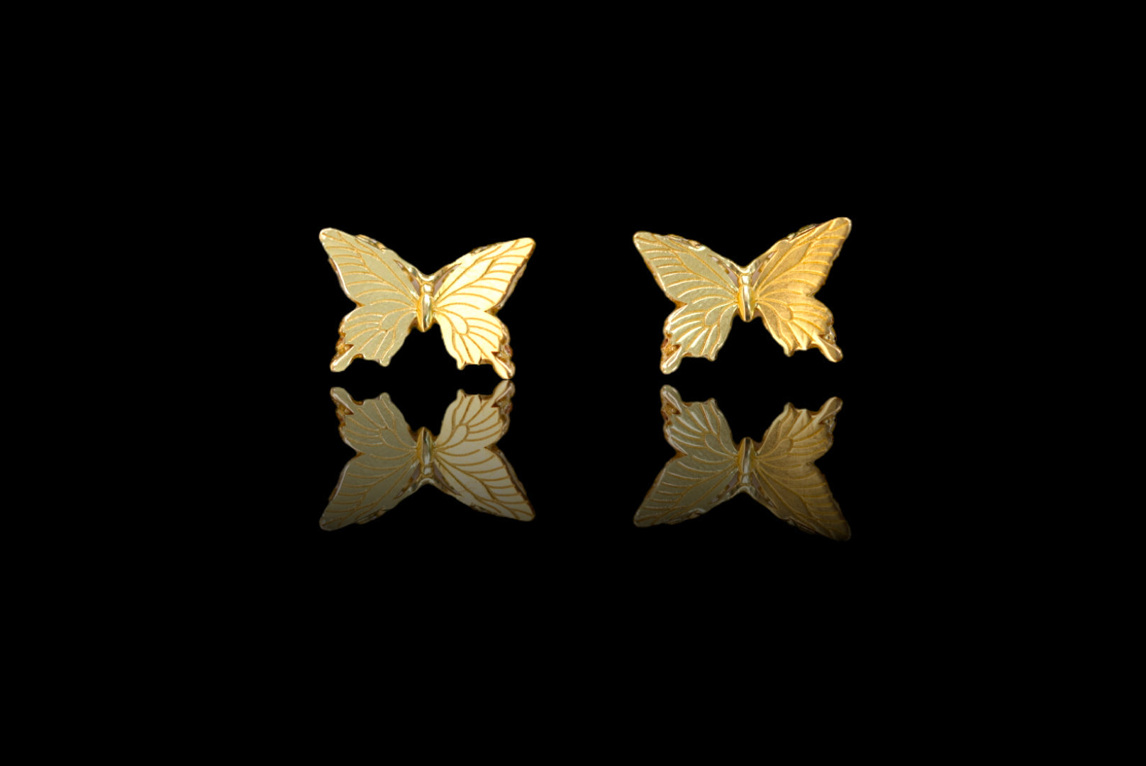 14k Butterfly Earring