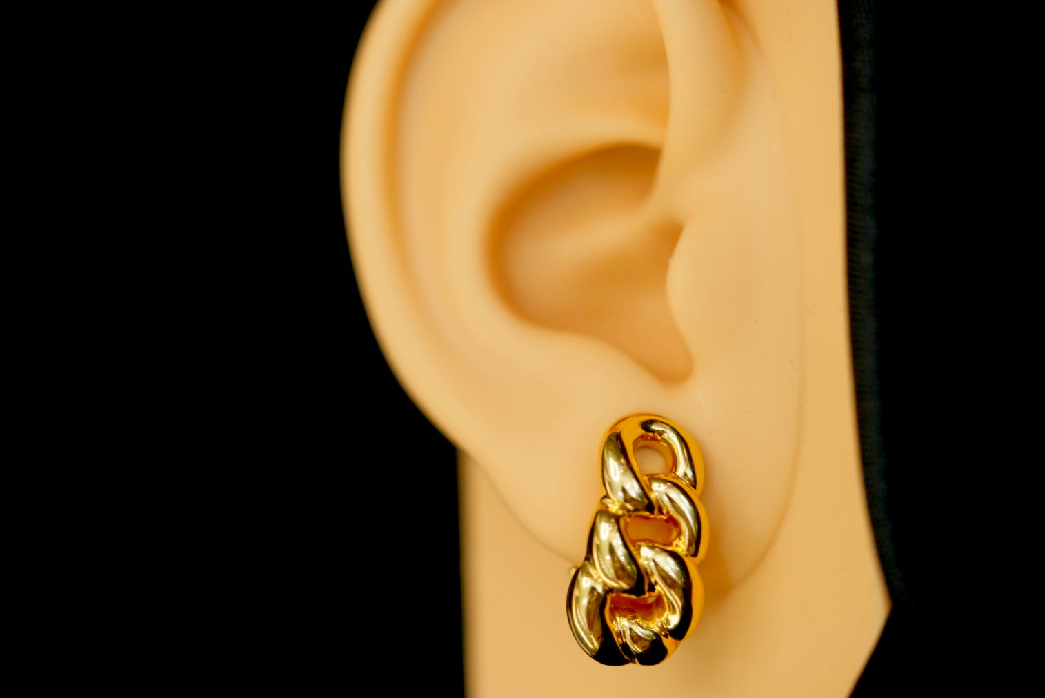 14k Chain Link Earring