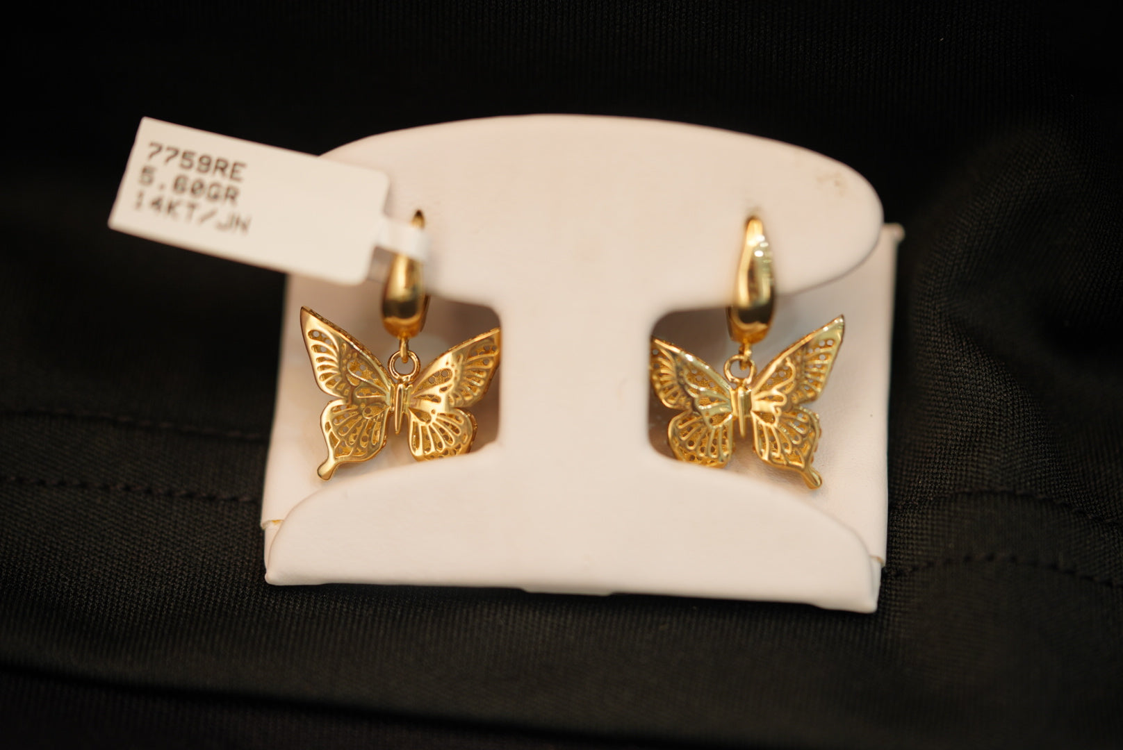 14KT Butterfly Earring