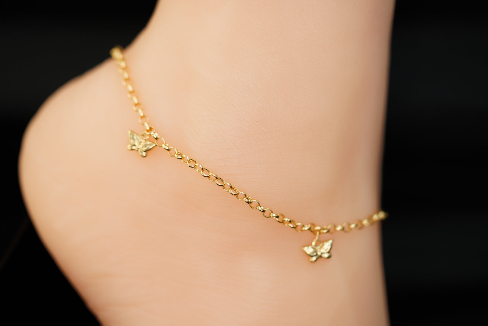 14k Rolo with Charms Ankle