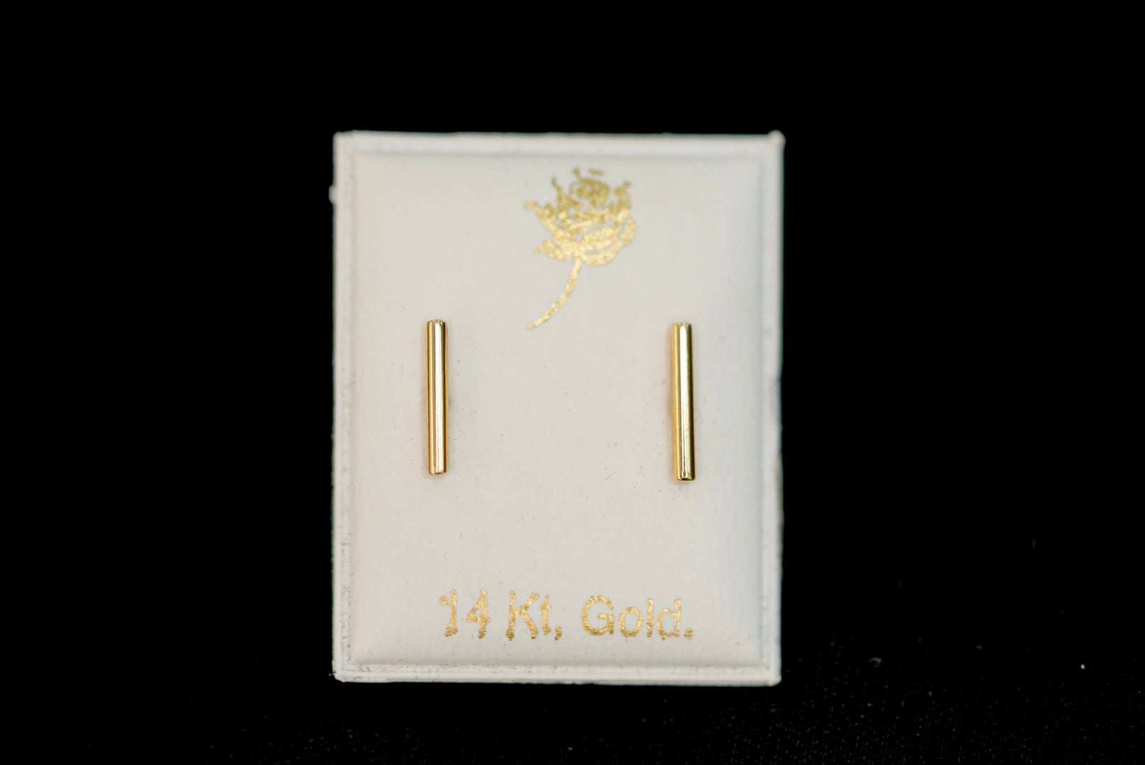 14k Golden Line Earring