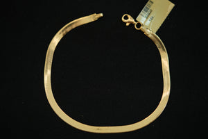 14k Plain Gold 3.5mm Bracelet