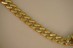 10k Cuban Link with Crystals Box Closure Chain