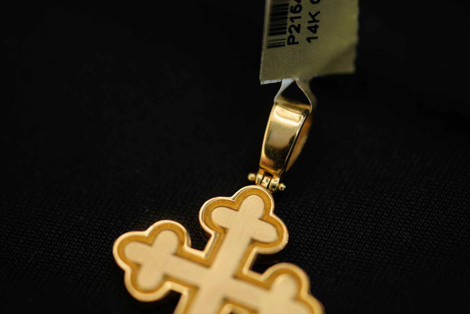14k Antique Style Outlined Cross Pendant