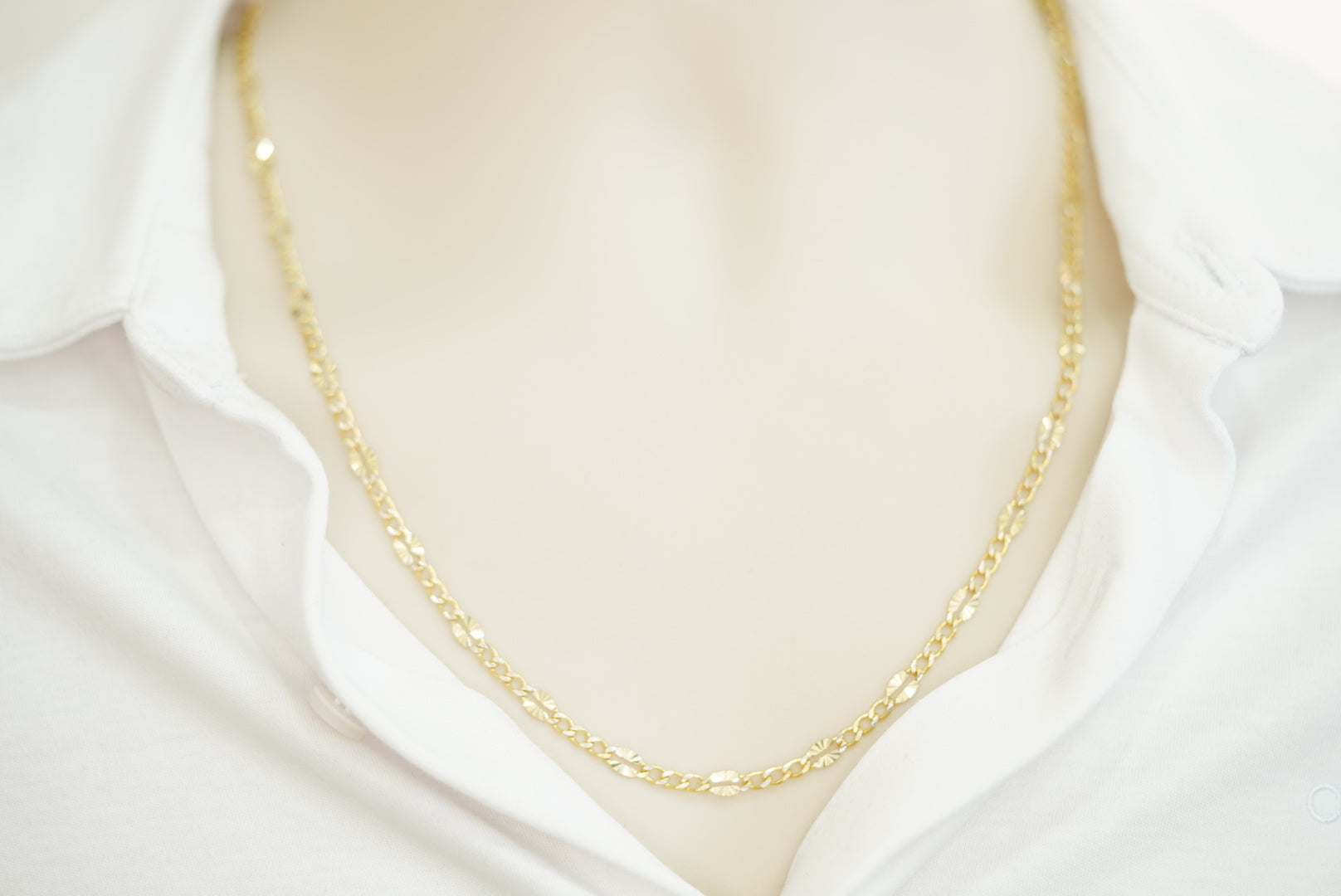 14k Cuban Link with Extra Design Chain