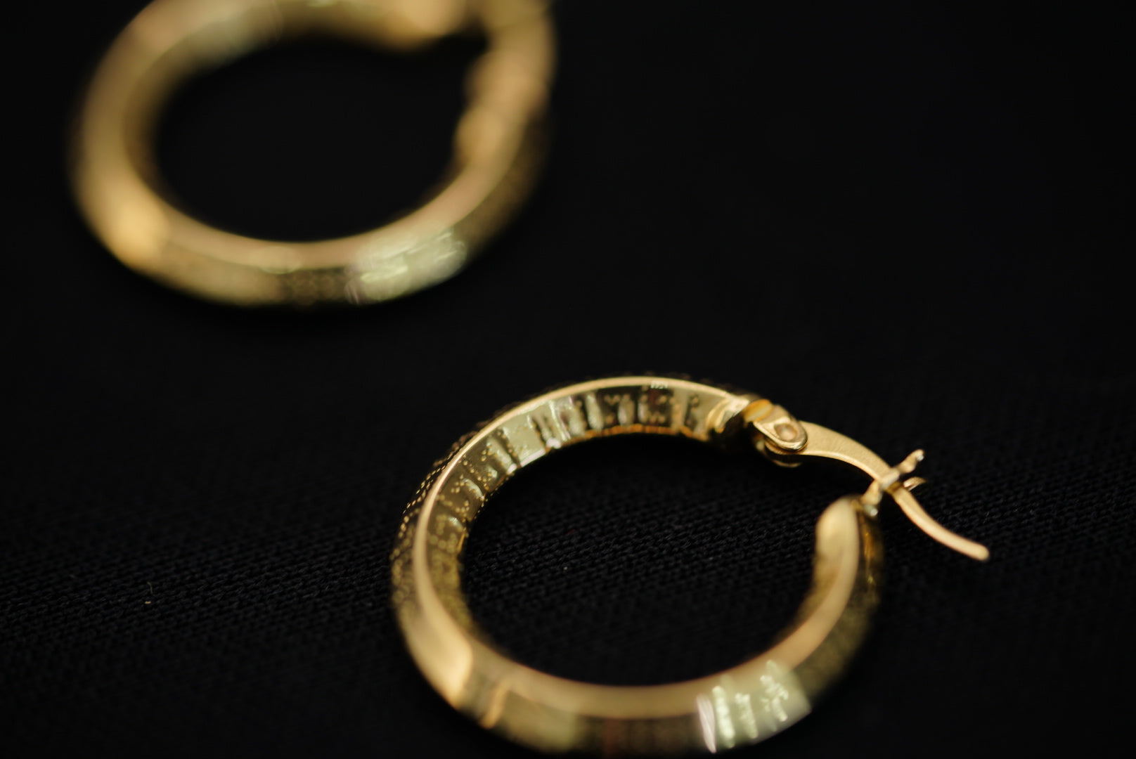 14KT Hoops with Design
