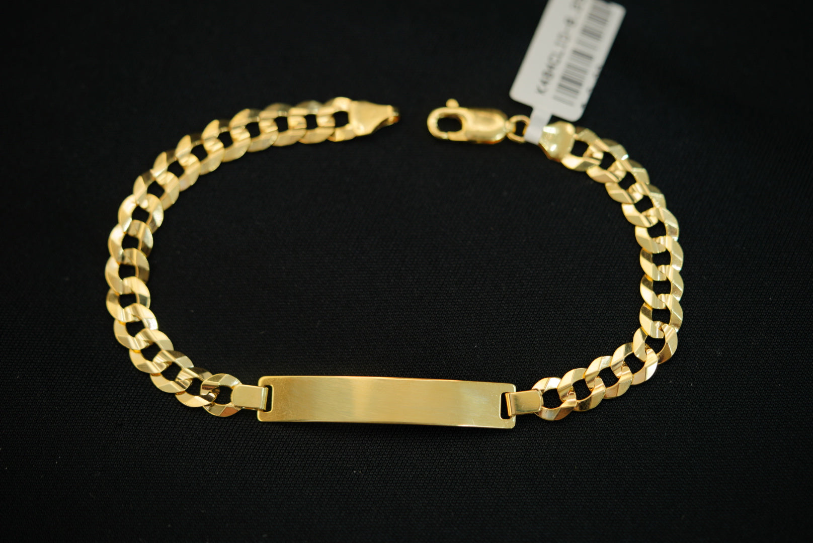 10k Gold Plate with Diamond Cut Bracelet