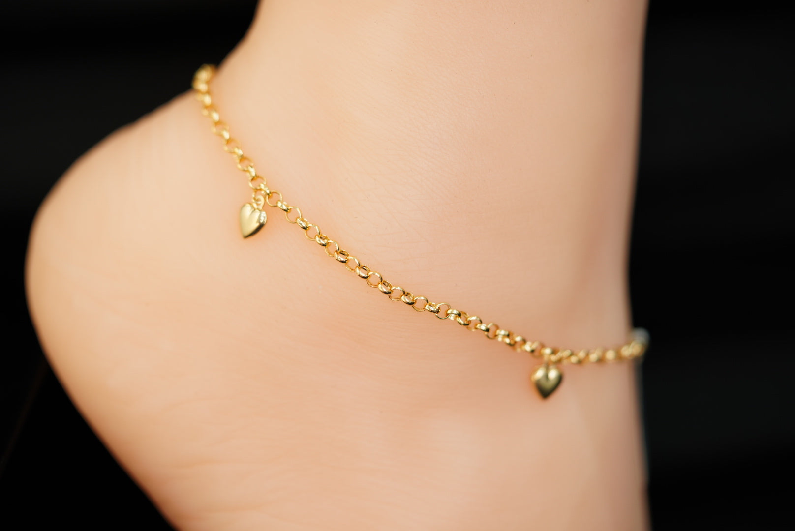 14k Rolo with Charms Ankle