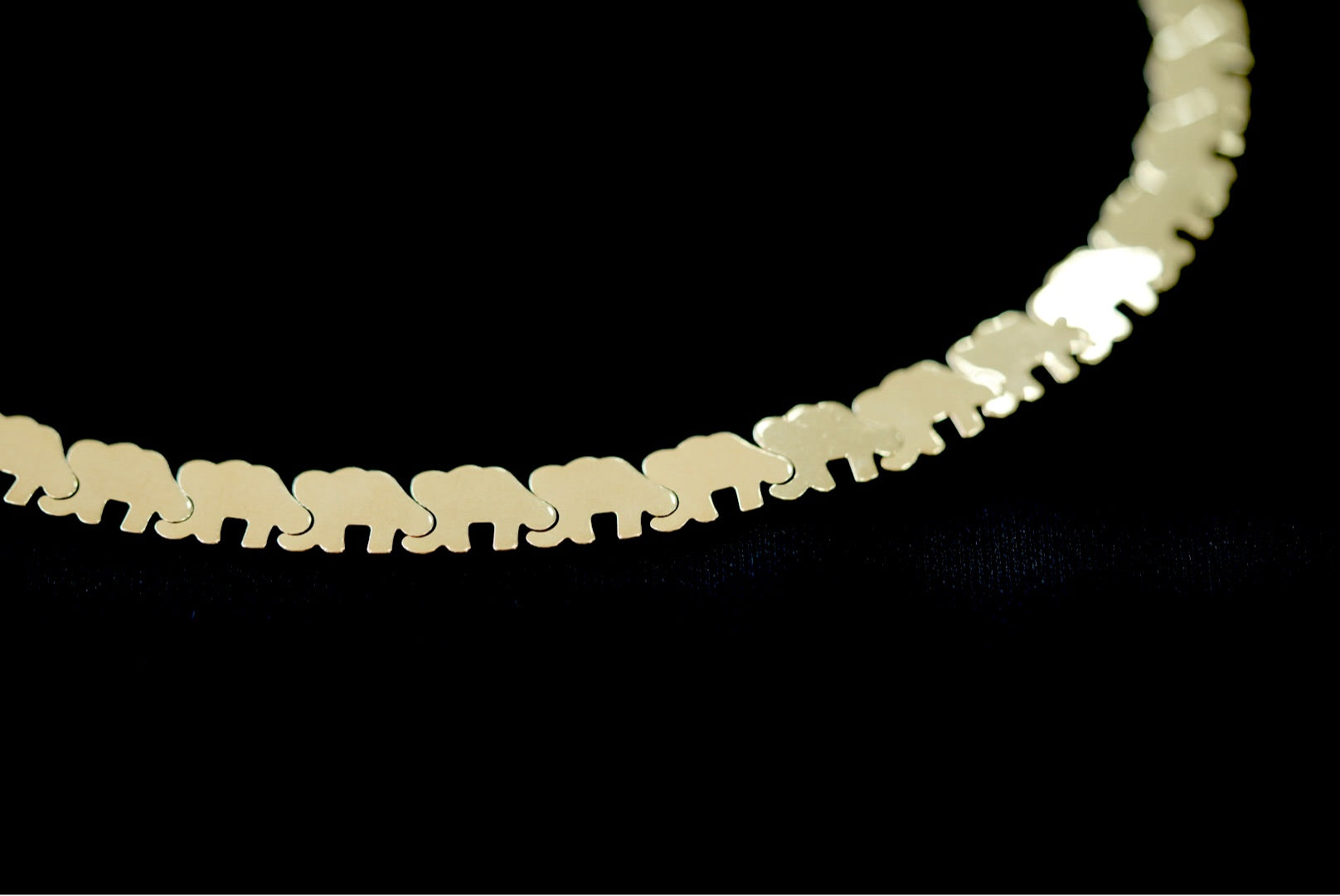 10k Elephant Necklace