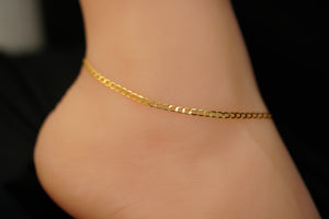 10k Open Cuban Link with Charms Anklet
